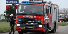 Grote brandweeroefening bij Koninklijke Beuk in Noordwijk