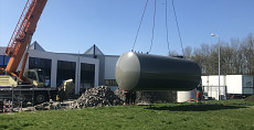 Nieuwe dieseltank en vetafscheider, Beuk, Noordwijk
