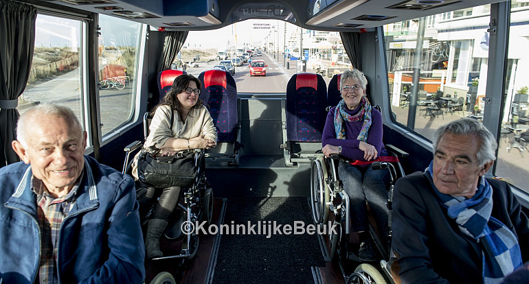 Wheelchair transport by luxury wheelchair coach Royal Beuk
