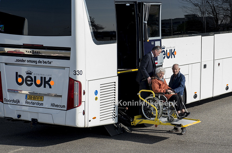 Wheelchair transport by luxury wheelchair coach Royal Beuk