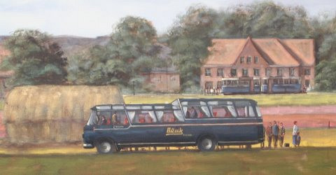 Beuk Oldtimer l'Histoire op doek in Panorama Tulipland 