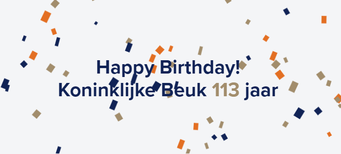 Hoera, Koninklijke Beuk 113 jaar