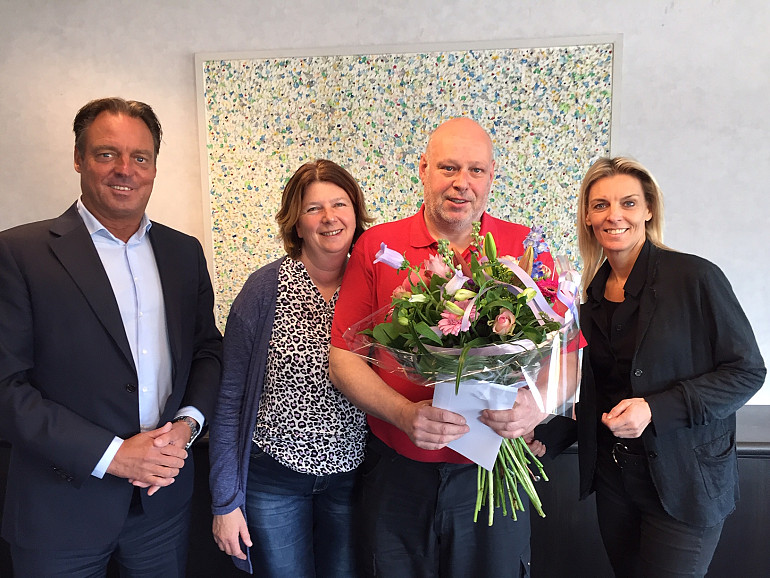 Klaas van Duin 25 jaar in dienst